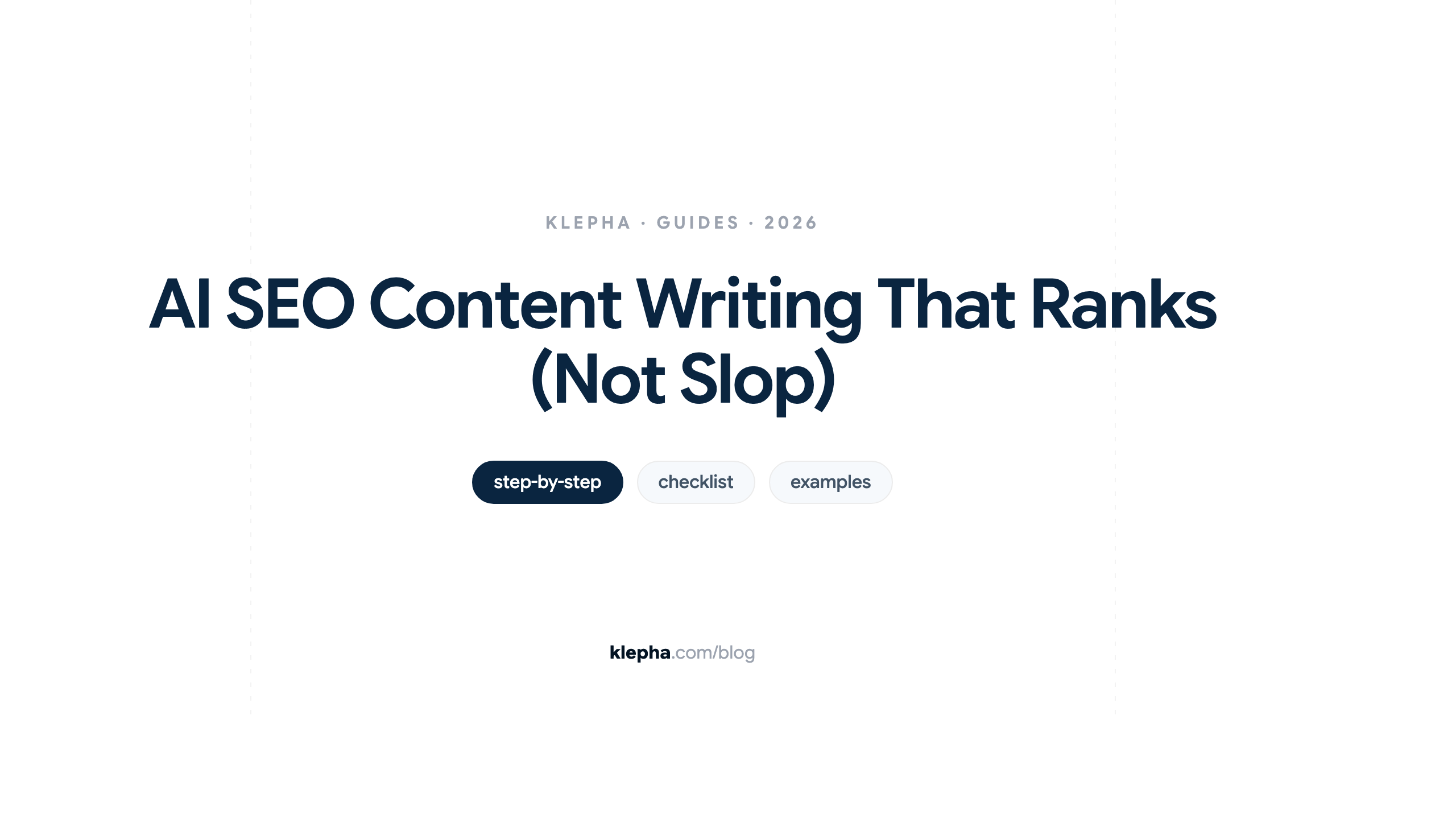 Illustration for Klepha's guide to how many blog posts a site needs to rank.