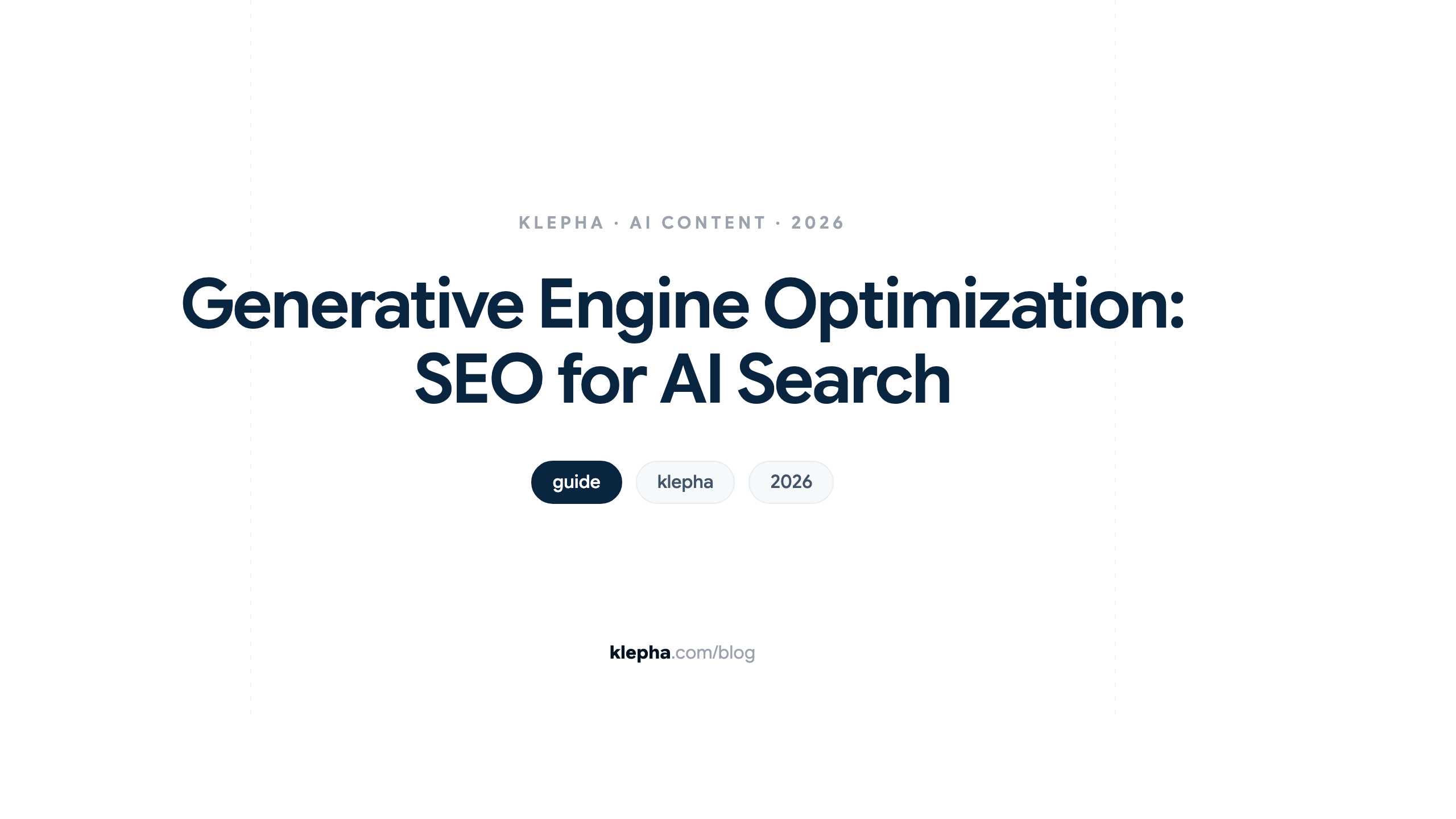 Illustration for Klepha's guide to what an AI search optimization platform, or GEO platform, actually does.